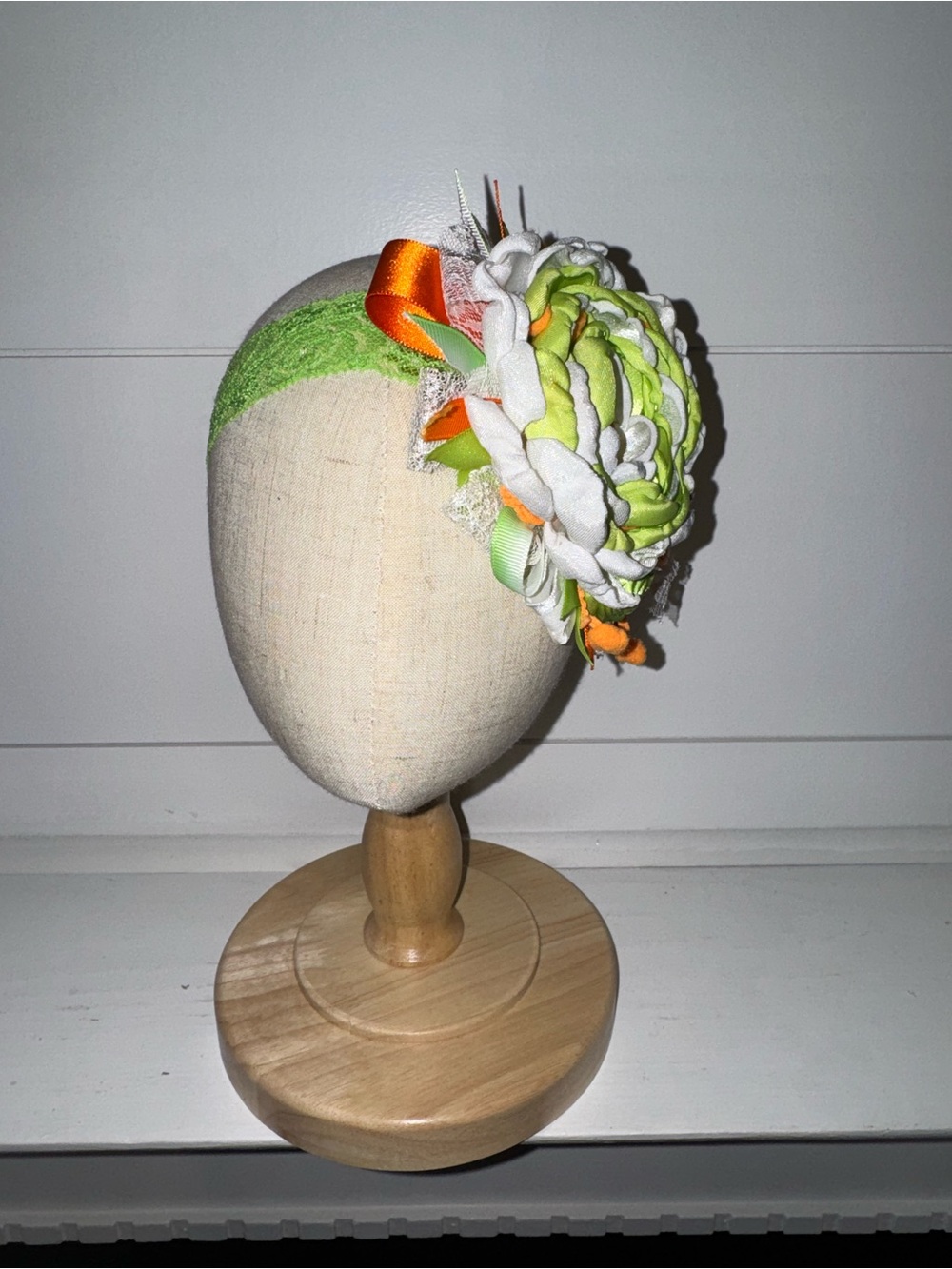 Green & Orange Flower Headband (EUC)